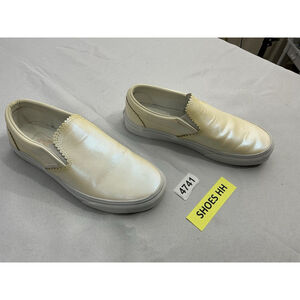 Unisex Vans Classic Slip On Casual Sneakers Men 6 Wom 7.5 Yellow Leather